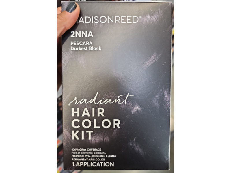 Madison Reed Radiant Hair Colour Kit, Pescara Darkest Black, 2NNA, 1 Application, Pack Of 2