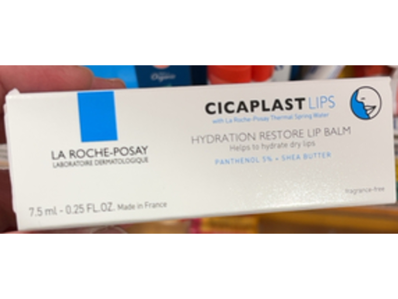 La Roche Posay Cicaplast Hydration Restore Lip Blam, Panthenol 5 %+Shea Butter, 0.25 fl oz/7.5 mL