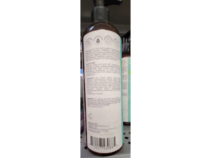 Sky Organics Curl Care Wash Day Shampoo, Castor Oil & Aloe Vera, 12 fl oz/355 mL