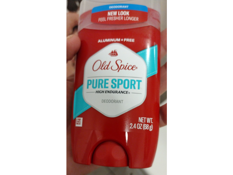 Old Spice Pure Sport Deodorant, High Endurance, 2.4 oz/68 g, Pack Of 2