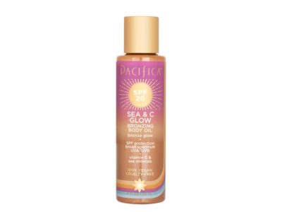 Pacifica Sea & C Glow Bronzing Body Oil, SPF 20, 4 fl oz/118 mL