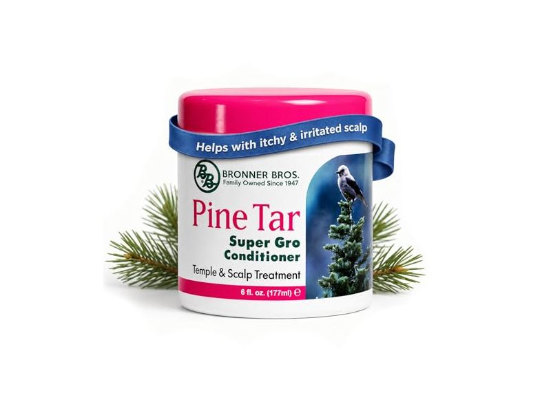 Bronner Bros Pine Tar Super Gro Conditioner, 6 fl oz/177 mL