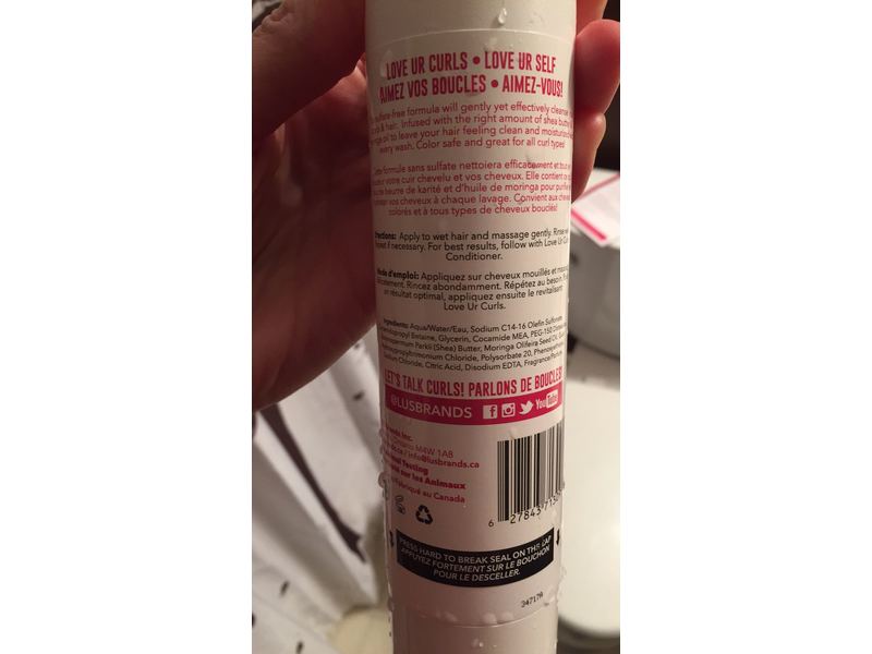 LUS Love Ur Curls Gentle Moisturizing Shampoo, 250 mL/8.5 fl oz