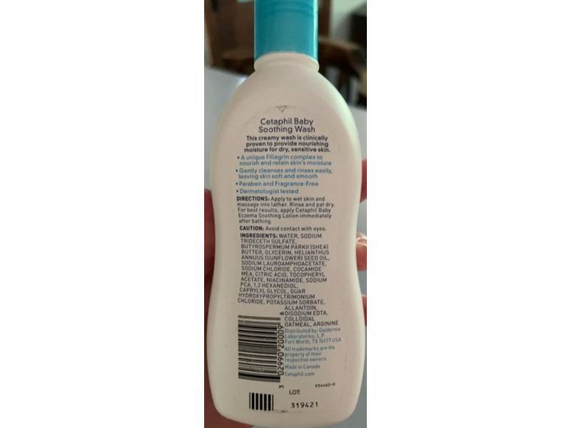Cetaphil Baby Soothing Wash, 10 fl oz/296 mL