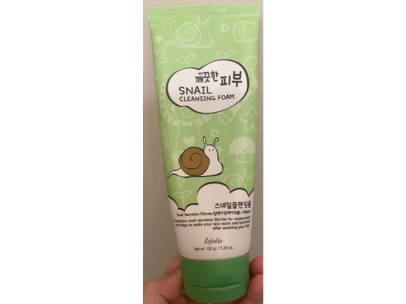 Esfolio Snail Cleansing Foam, 5.29 oz/150 g