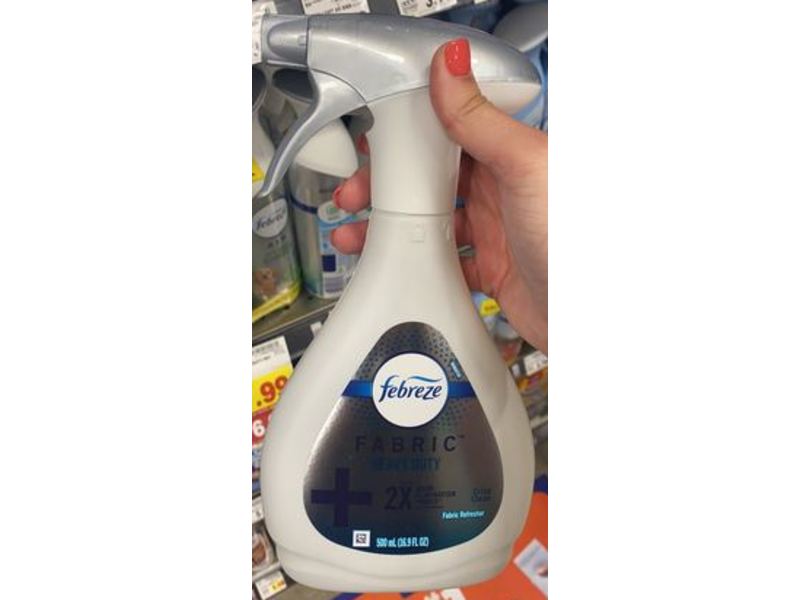 Febreze Fabric Heavy Duty Odor Eliminating Powder, Crisp Clean, 16.9 fl oz/500 mL