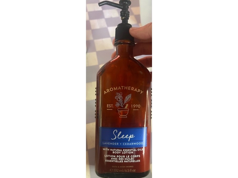 Bath & Body Works Aromatherapy Sleep Body Lotion, Lavender + Cedarwood, 6.5 fl oz/192 mL