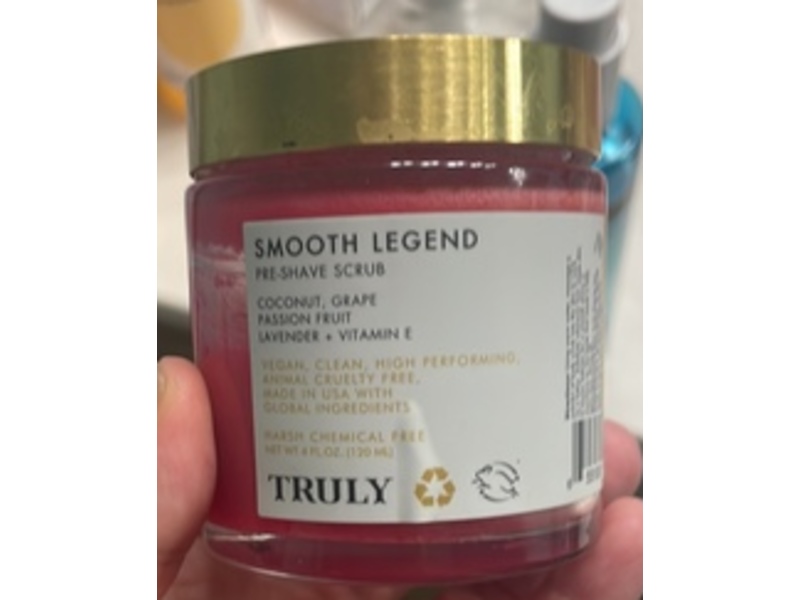 Truly Smooth Legend Pre-Shave Scrub, 4 fl oz/120 mL