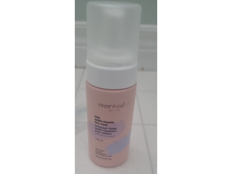 Evereden Kids Face Wash, Cool Peach, 3.4 fl oz/100 mL
