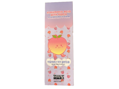 Arirang Bliss Cleansing Foam, Hyaluronic Acid & Peach, 5.29 fl oz/150 g