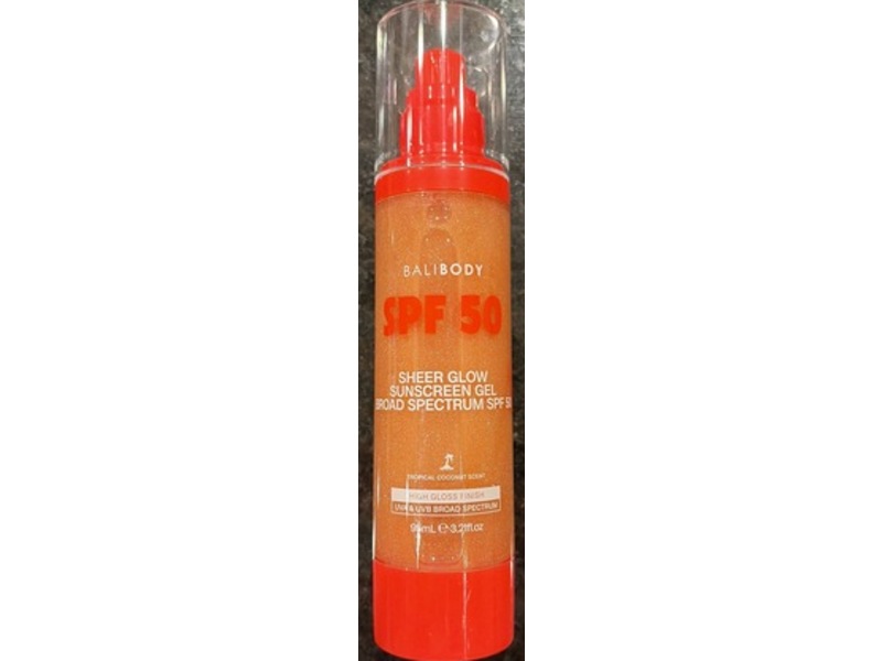 Bali Body Sheer Glow Sunscreen, SPF 50, 3.2 fl oz/95 mL