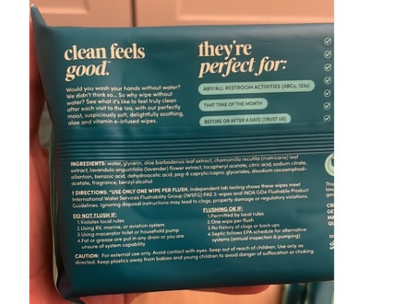 Goodwipes Flushable Wipes, Shea-Coco, 50 Count