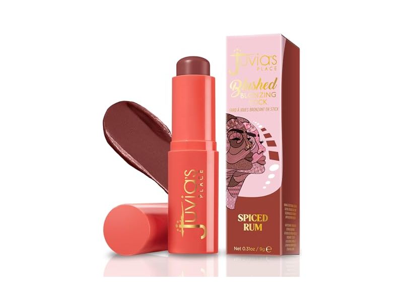 Juvia's Place Blushed Blonzing Stick, Spiced Rum, 0.31 oz/9 g