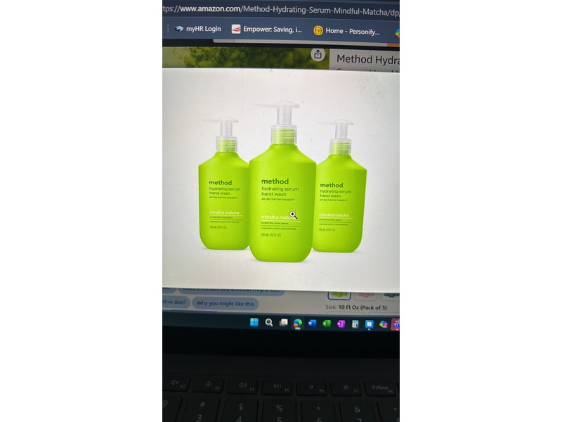 Method Hydrating Serum Hand Wash, Mindful Matcha, 10 fl oz/295 mL
