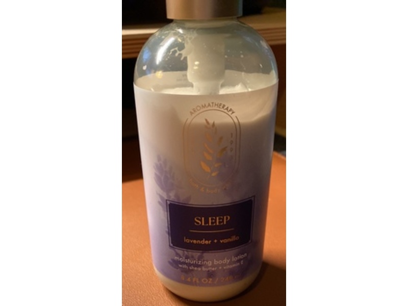 Bath & Body Works Aromatherapy Moisturizing Body Lotion, Sleep, Lavender + Vanilla, 8.4 fl oz/248 mL
