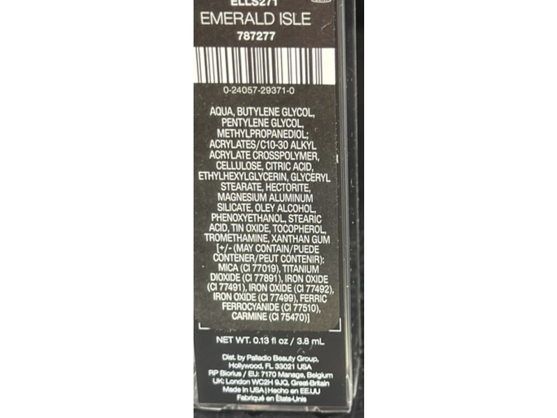 Palladio Liquid Eyeliner, Emerald Isle, 0.13 fl oz/3.8 mL