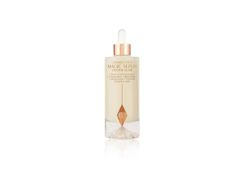 Charlotte Tilbury Magic Serum Crystal Elixir, Vitamin C Golden + Niacinamide + Replexium Peptide, 3.3 fl oz/100 mL
