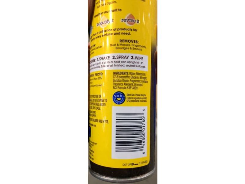 Pledge Revive It Moisturizing Oil, Amber & Argan, 14.2 oz/402 g, Pack Of 3