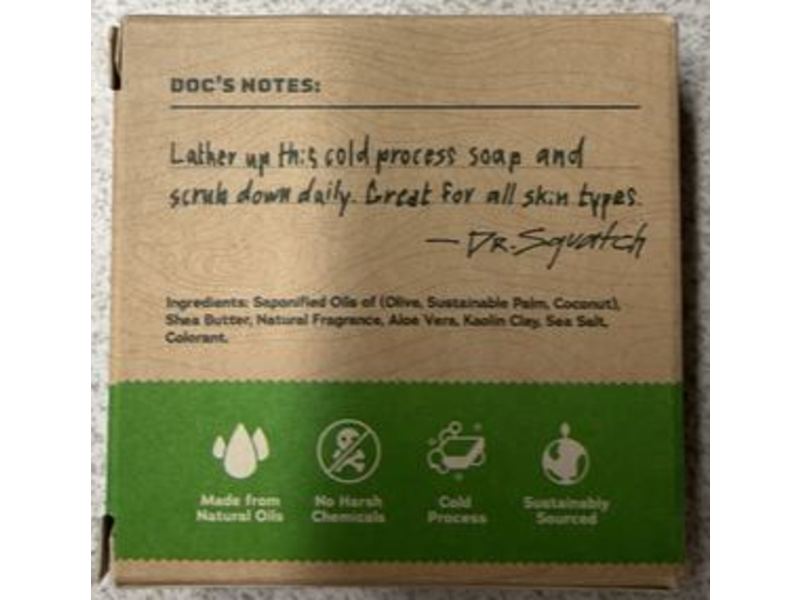 Dr. Squatch Men's Natural Soap, Cool Fresh Aloe, 5 oz