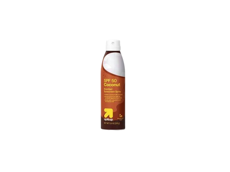 up&up Sunscreen Spray, Coconut, SPF 50, 5.5 oz/156 g
