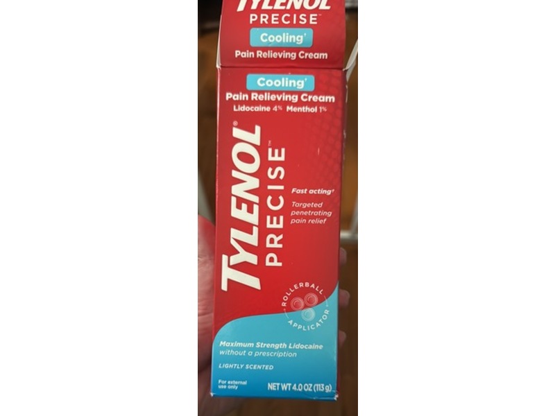 Tylenol Precise Cooling Pain Relieving Cream, Lightly, 4 oz/113 g