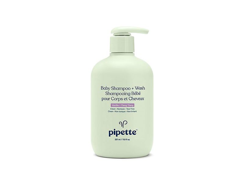 Pipette Baby Shampoo+Wash, Vanilla+Ylang Ylang, 11.8 fl oz/351 mL