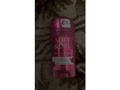Soft Dri Aluminum Free Deodorant Apple Blossom 2 3 Ounce Ingredients And Reviews