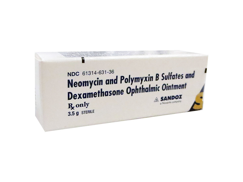 Neomycin And Polymyxin B Sulfates And Dexamethasone Ophthalmic Ointment 35 G Sandoz Rx