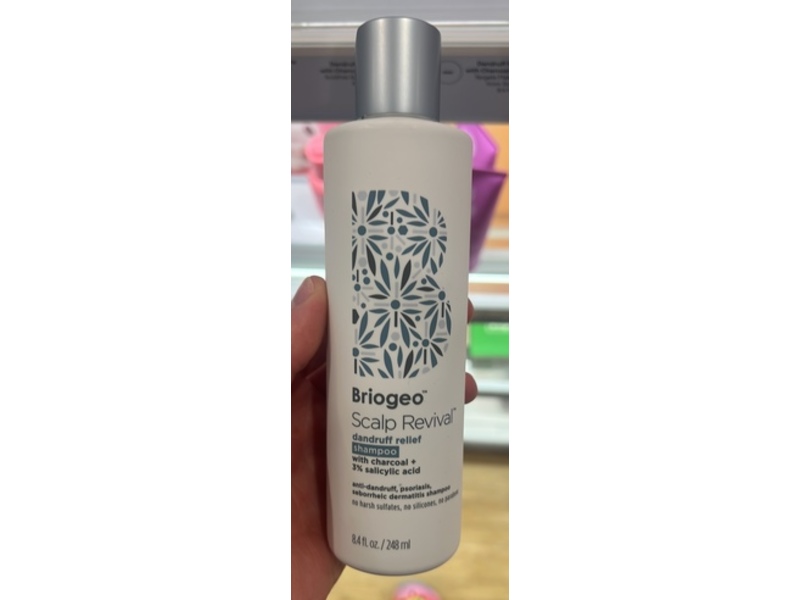Briogeo Scalp Revival Dandruff Relief Shampoo, Charcoal + 3% Salicylic Acid, 8.4 fl oz/248 mL