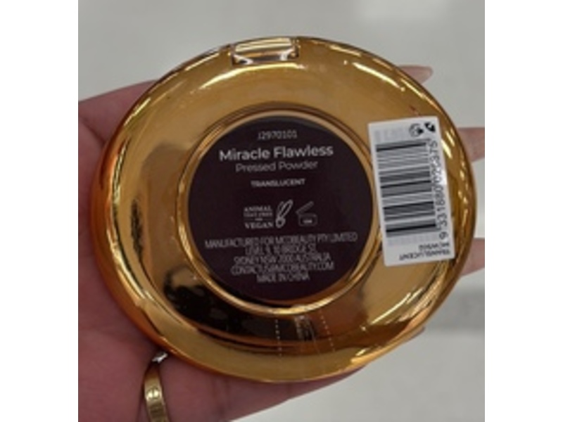 McoBeauty Miracle Flawless Pressed Powder, Translucent, 0.28 oz/8 g