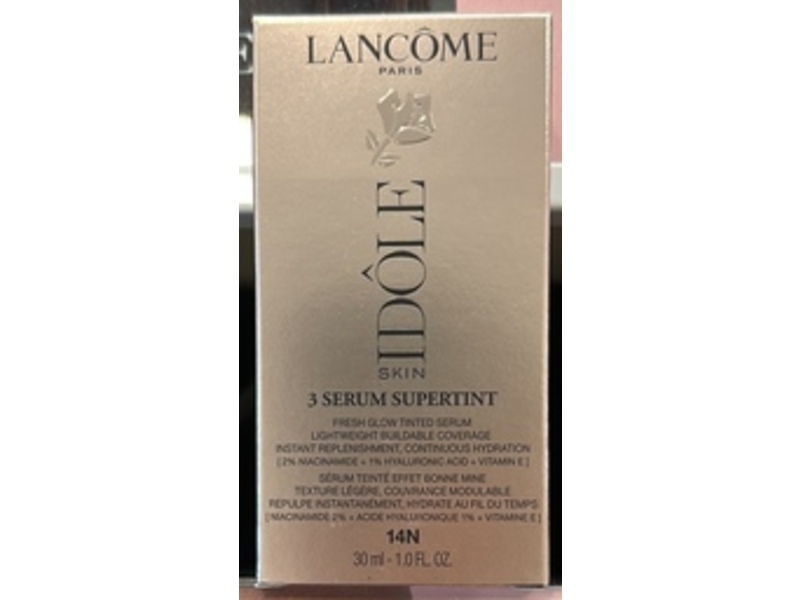 Lancome Idole Skin 3 Serum Supertint Tinted Serum,14N, 1 fl oz/30 mL