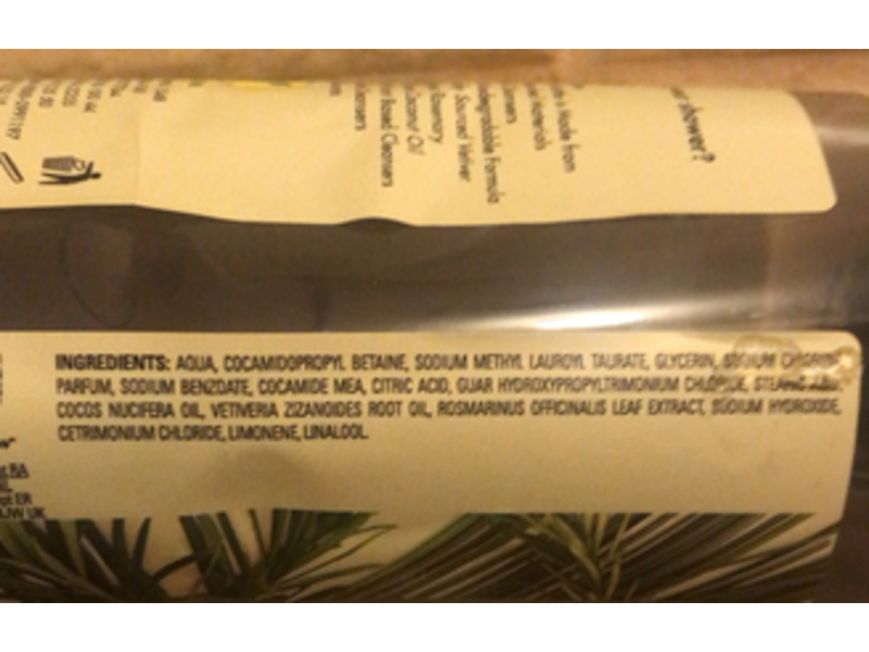 Love Beauty & Planet Delightful Detox Shower Gel, Rosemary & Vetiver, 16.9 oz