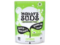 Molly's Suds Dishwasher Pods, Citrus, 29.63 oz/0.84 kg, 60 Count - thumbnail 1