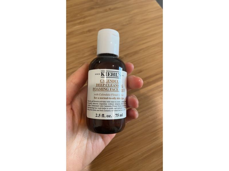 Kiehl's Calendula Deep Cleansing Foaming Face Wash, 2.5 fl oz/75 mL