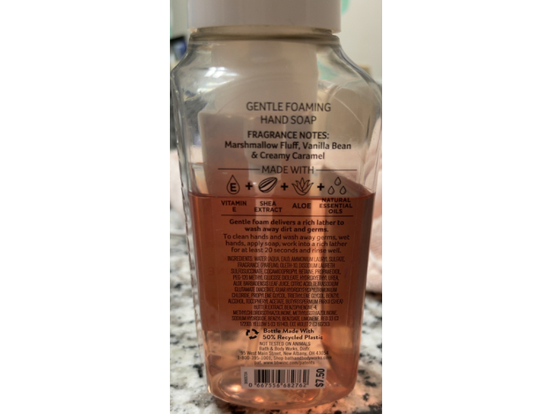 Bath & Body Works Boardwalk Vanilla Cone Gentle Foaming Hand Soap, 8.75 fl oz/259 mL