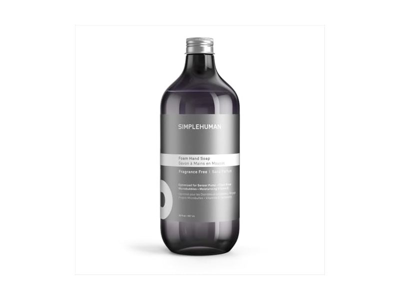 Simplehuman Foam Hand Soap, Fragrance Free, 30 fl. oz/887 mL