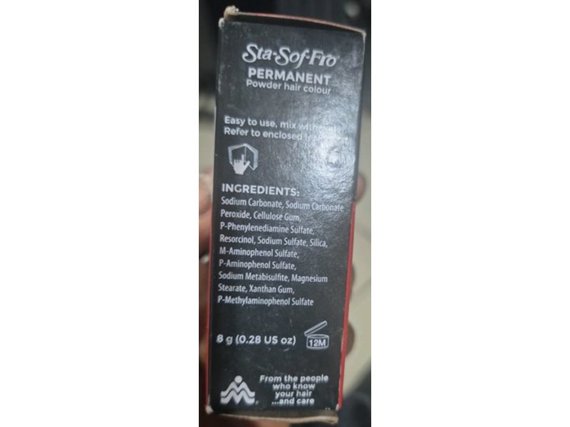 Sta-Sof-Fro Permanent Powder Hair Color, 74 Dark Brown, 0.28 fl oz/8 g