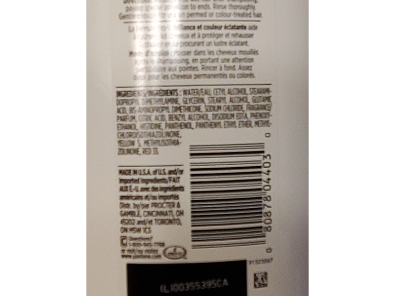 Pantene Pro-V Radiant Colour Shine Conditioner, 12 fl oz/355 mL