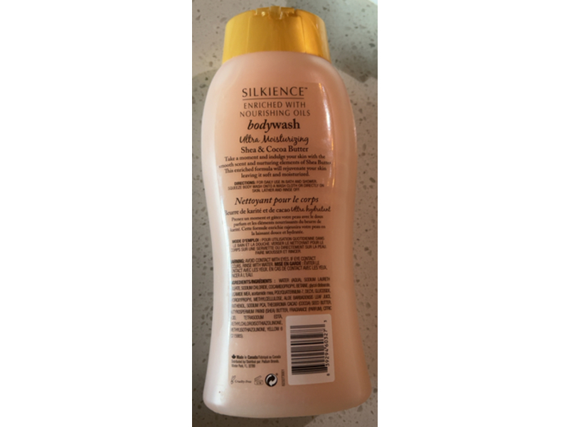 Silkience Body Wash, Nourishing Oils, Shea & Cocoa Butter, 24 fl oz/710 mL