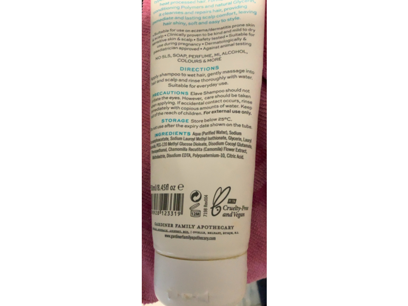 Elave Sensitive Care Shampoo, Camomile, 8.45 fl oz/250 mL