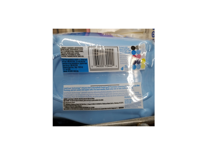 Cottonelle Flushable Cleansing Cloths, Fresh Care, 42 Count