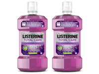 Listerine Total Care Anticavity Fluoride Mouthwash, Fresh Mint, 1.8 oz/1.0 L. Twin Pack - Image 2
