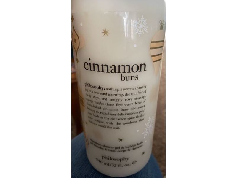 Philosophy Cinnamon Buns Shampoo, Shower Gel & Bubble Bath, 32 fl oz/946 mL