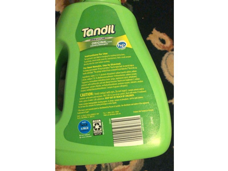 Tandil Scent Liquid Laundry Detergent, Original, 69 Loads, 100 fl oz/2.95 L