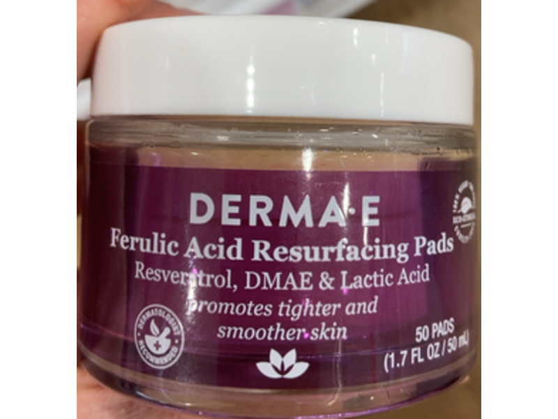 Derma E Ferulic Acid Resurfacing Pads, 50 Pads, 1.7 fl oz/50 mL