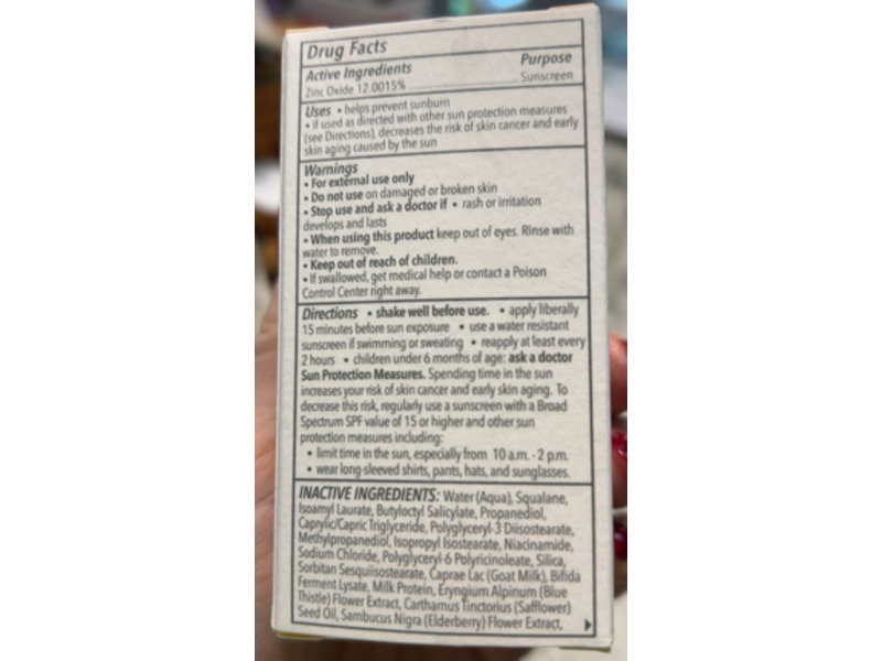 Beekman 1802 Milk Tinted Primer Serum, Medium, SPF 43, 1.0 fl oz/30 mL