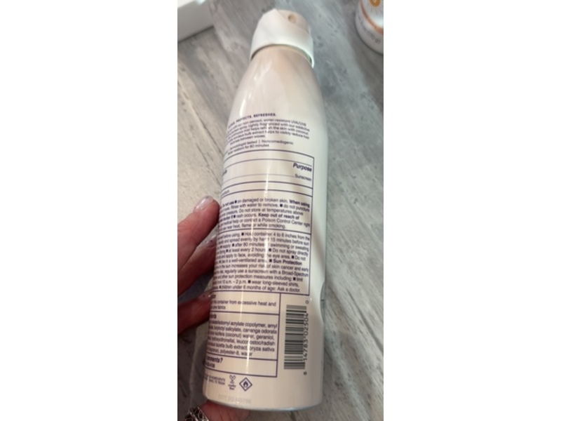 Ewc Slow Lightweight Sunscreen Spray, SPF 50 Summer Oasis, 6 oz/170 g
