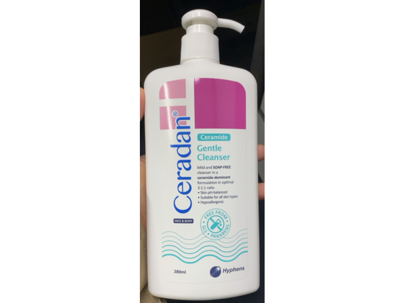Ceradan Gentle Face & Body Cleanser, 280 mL