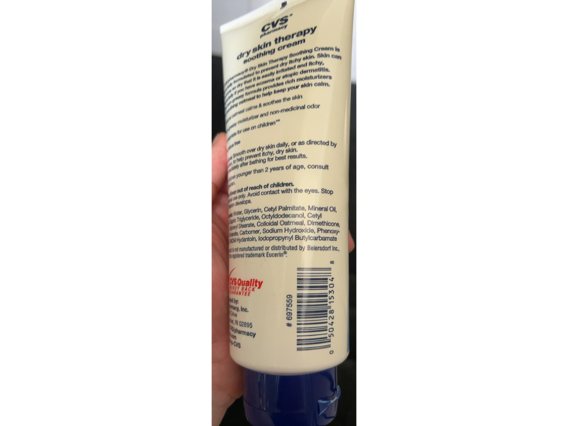 Cvs Pharmacy Dry Skin Therapy Soothing Cream, 14 oz/396 g