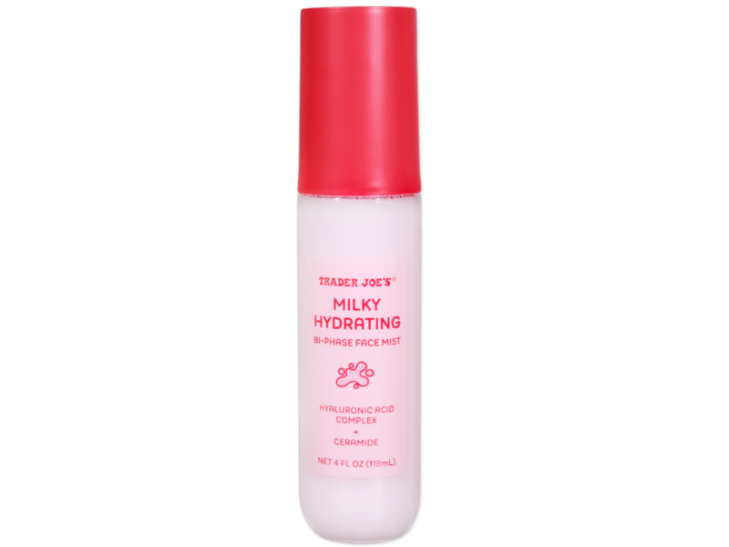Traders Joe's Milky Hydrating Bi Phase Face Mist, Hyaluronic Acid Complex, 4 fl oz/118 mL